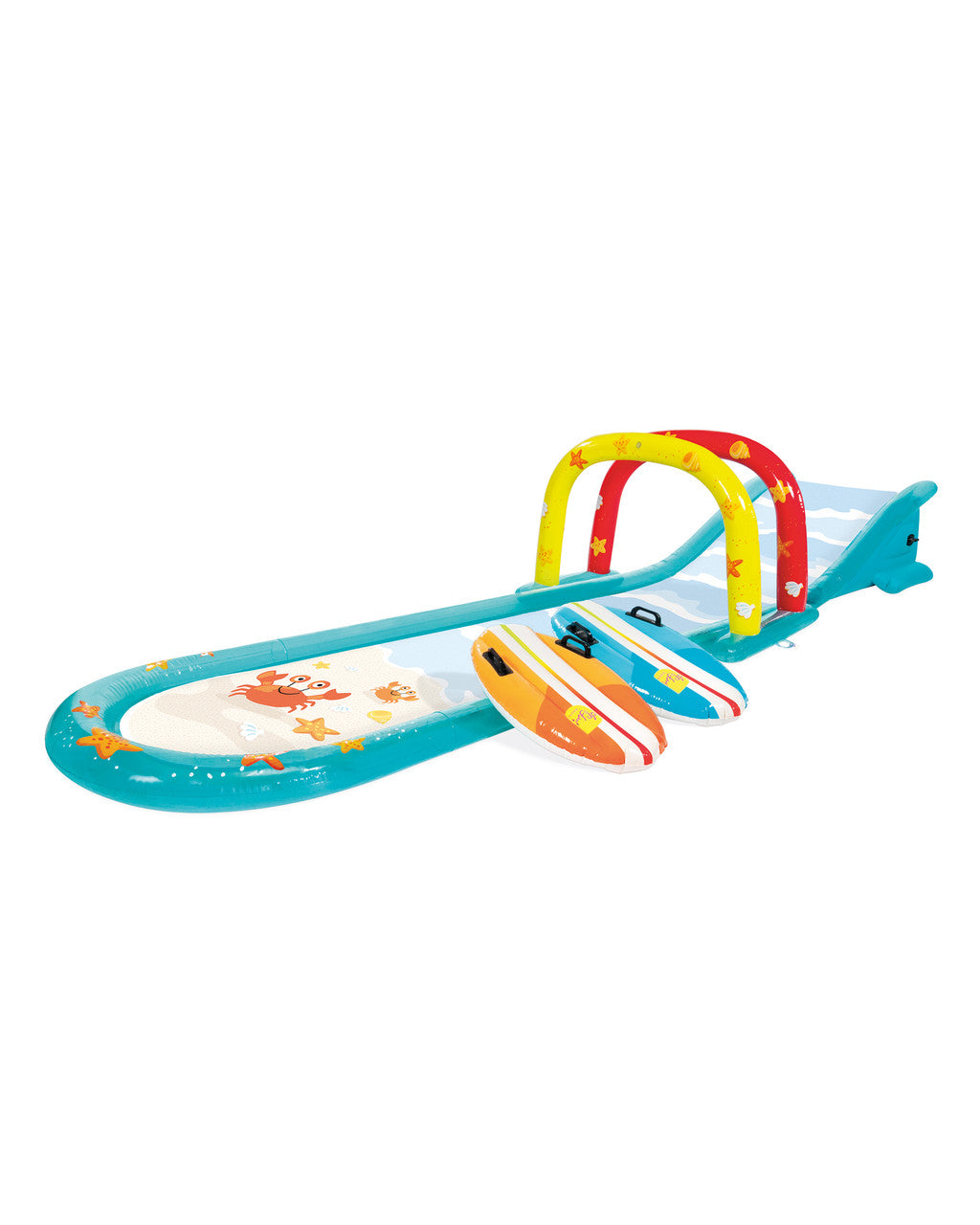 Racing Fun Inflatable Water Slide