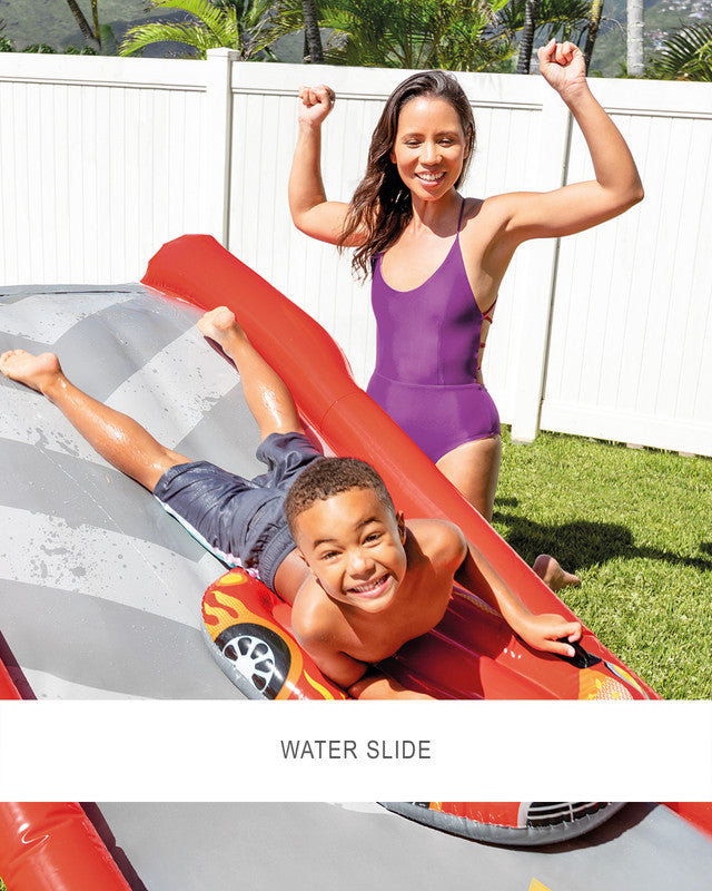 Racing Fun Inflatable Water Slide